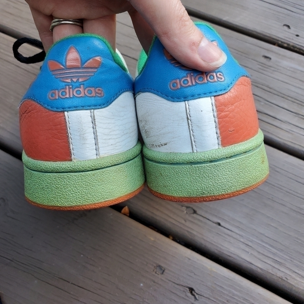 Adidas Superstar Rare Bold Colorway Shell Toe Low Top Leather Trainers Sneakers - Picture 5 of 7